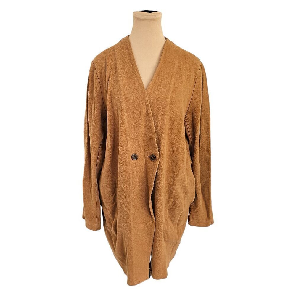 Gentle Fawn Tan Brown Faux Suede Jacket Sz M